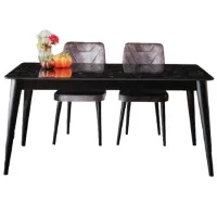 Кухонный стол раскладной Necoline Lotus ДСП/ Черный