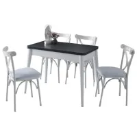 Кухонный стол раскладной Necoline DOLUNAY ДСП/ Antracit