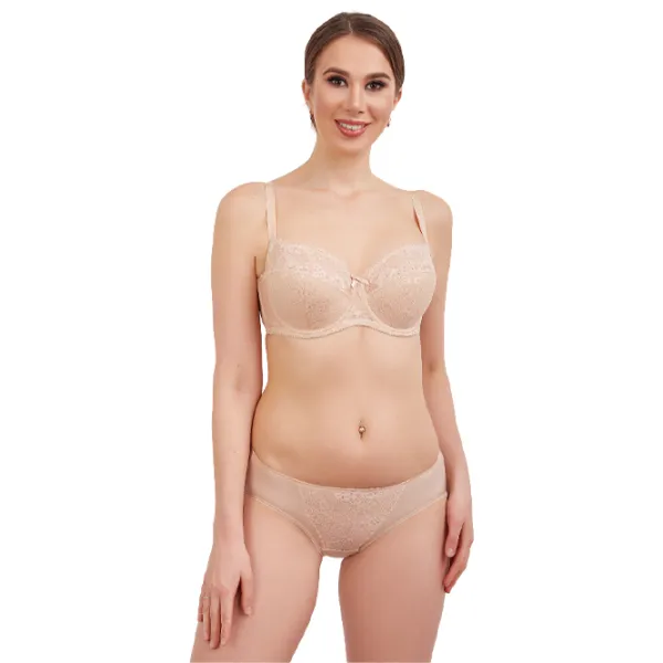 Sutien pentru femei Milavitsa 116180 90D/ Nude/ Balconette photo 3