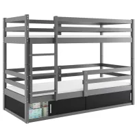 Детская кровать BMS Group Bingo 80 x 190 см/ Массив/ Графитовый photo 2