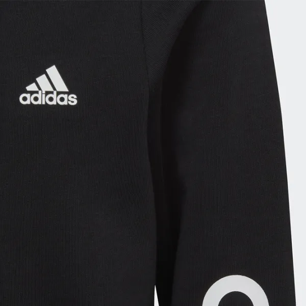 Hanorac pentru fetiţe Adidas Essentials linear logo full-zip 152/ Black photo 3 Hanorac pentru fetiţe Adidas Essentials linear logo full-zip 152/ Black photo 3