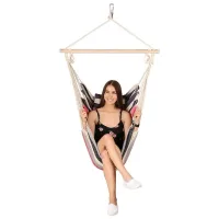 Scaun-hamac Nils Camp Brazilian NC3107 100 kg/ Bumbac/ Pink photo 2