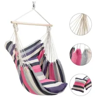 Scaun-hamac Nils Camp Brazilian NC3107 100 kg/ Bumbac/ Pink photo 5