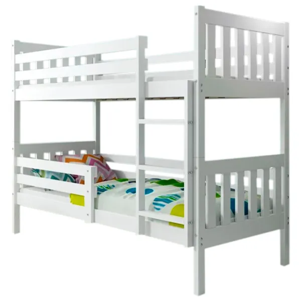 Pat pentru copii BMS Group Carino 80 x 190 cm/ Masiv/ White photo 1