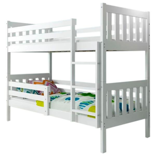 Pat pentru copii BMS Group Carino 80 x 190 cm/ Masiv/ White photo 1