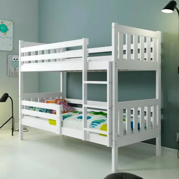 Pat pentru copii BMS Group Carino 80 x 190 cm/ Masiv/ White photo 2