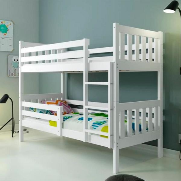Pat pentru copii BMS Group Carino 80 x 190 cm/ Masiv/ White photo 2
