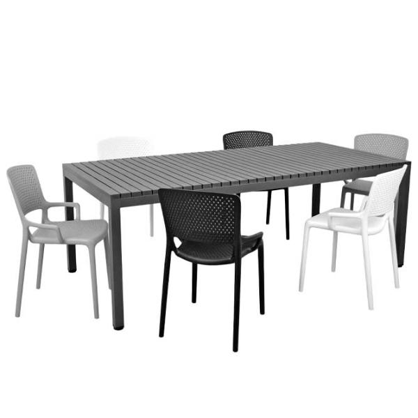 Masă de grădină DecoPrim Spark 210 Dreptunghiular/ Gray photo 2