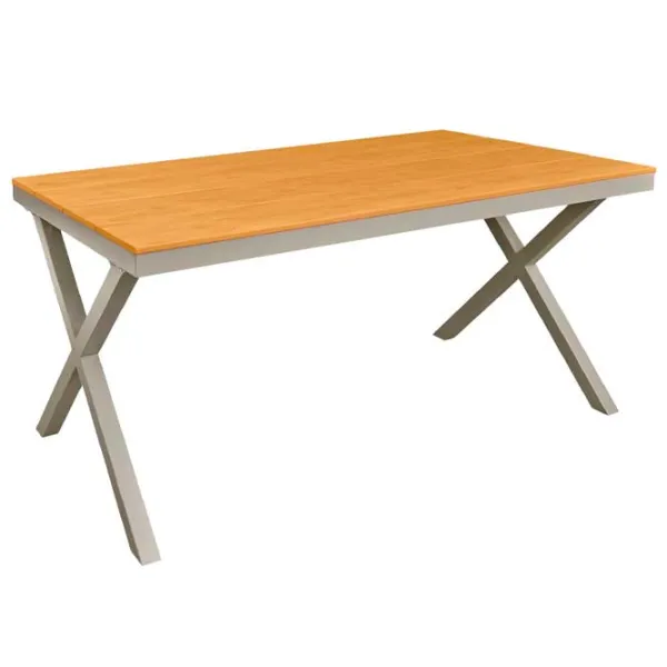 Masă de grădină DecoPrim TER-F10 Dreptunghiular/ Cappuccino Gray photo 1