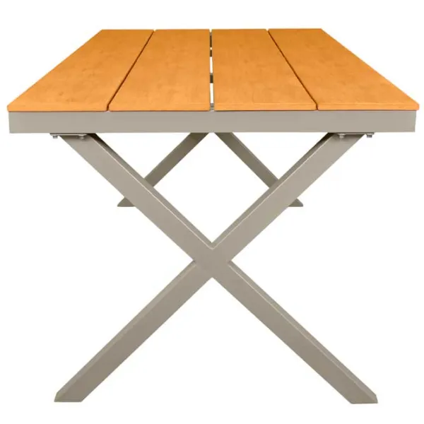 Masă de grădină DecoPrim TER-F10 Dreptunghiular/ Cappuccino Gray photo 3