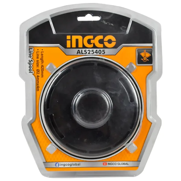 Бобина INGCO ALS25405 Nailon/ 4 м photo 1