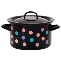 Cratiță Metalac Buline colorate 3 l Oțel emailat/ Black