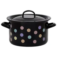 Cratiță Metalac Buline colorate 5 l Oțel emailat/ Black