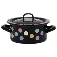 Кастрюля Metalac Buline colorate 1 л Эмалированная сталь/ Black