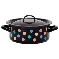 Кастрюля Metalac Buline colorate 2.8 л Эмалированная сталь/ Black