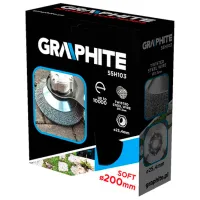 Perie pentru motocoasă Graphite 55H103 Oțel photo 4