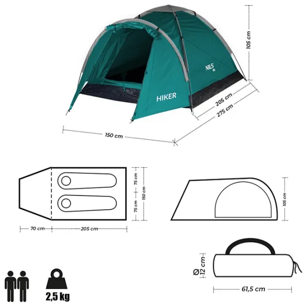 Палатка Nils Camp NC6010 Green photo 4