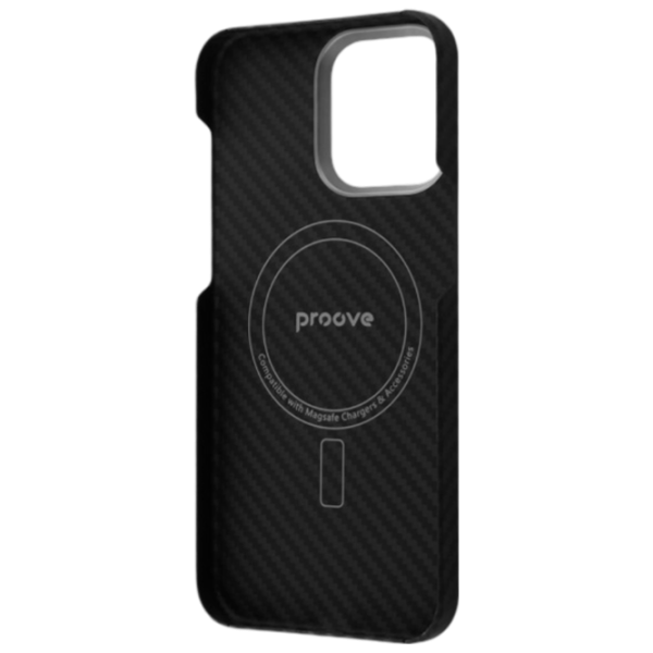 Husă pentru smartphone Apple iPhone 15 Pro Max Proove/ MagSafe/ ABS/ Carbon Black photo 2