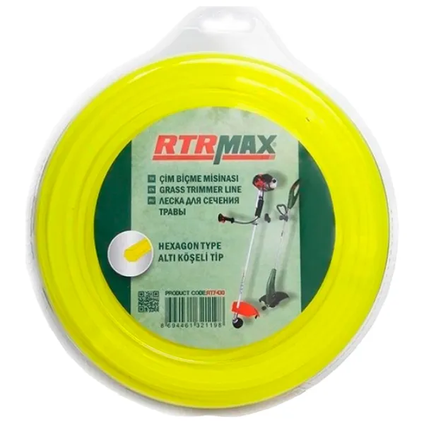 Леска для триммера RTRMAX RTY433 Nailon/ 46 м photo 1