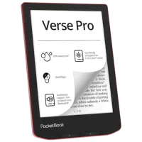 Электронная книга Pocketbook 634 Verse PRO 6"/ E-Ink Carta/ 16 ГБ/ Красный photo 2