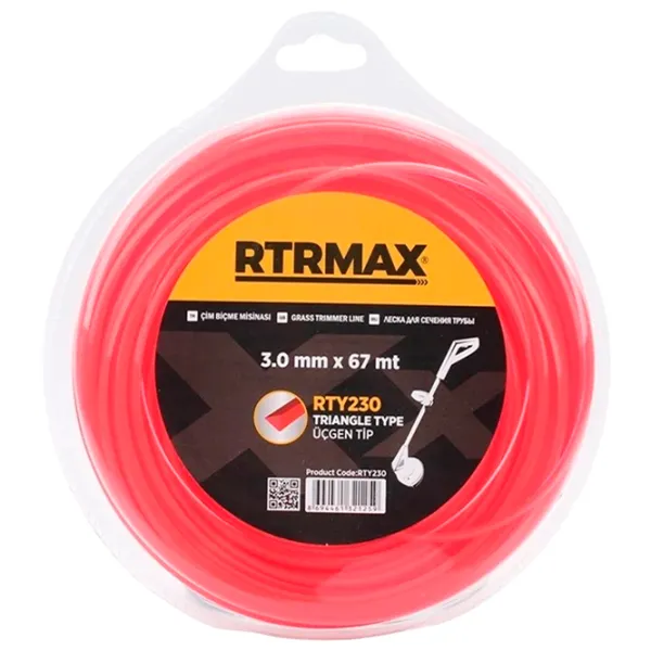 Леска для триммера RTRMAX RTY230 Nailon/ 67 м photo 1