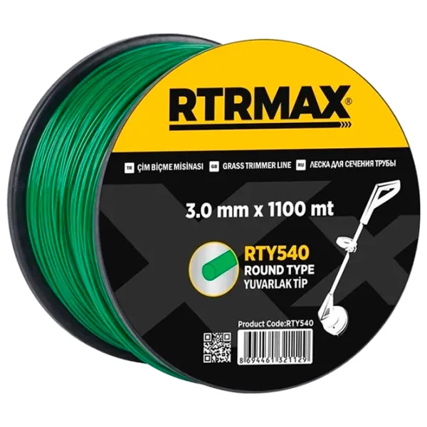 Леска для триммера RTRMAX RTY540 Nailon/ 1100 м photo 1