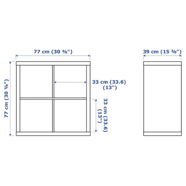 Стеллаж Ikea Kallax 77 x 77 x 39см cm/ ЛДСП/ Дуб cонома photo 2 Стеллаж Ikea Kallax 77 x 77 x 39см cm/ ЛДСП/ Дуб cонома photo 2