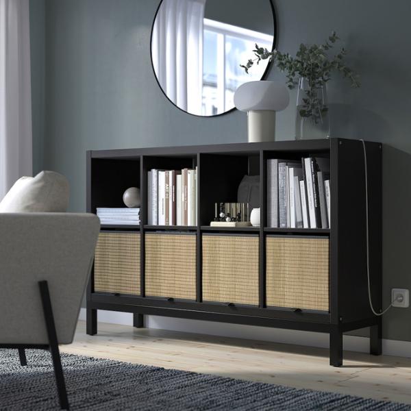 Стеллаж Ikea Kallax 94 x 147 x 39см cm/ ЛДСП/ Black photo 2 Стеллаж Ikea Kallax 94 x 147 x 39см cm/ ЛДСП/ Black photo 2