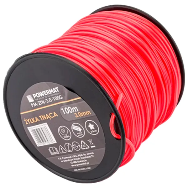 Леска для триммера Powermat Red Technic Nailon/ 100 м photo 1