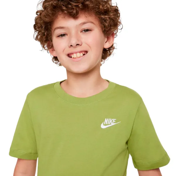 Футболка для мальчиков Nike B Nsw Tee Emb Futura XS/ Yellowgreen photo 4