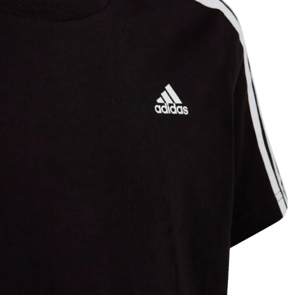 Футболка для мальчиков Adidas Essentials 3-Stripes 128/ Black photo 3