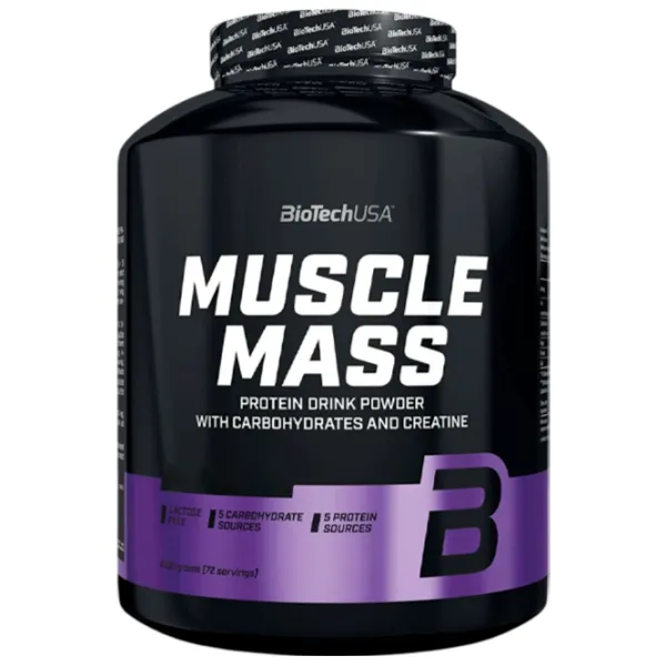 Gainer BioTechUSA Muscle Mass (5999076223190) 4000 g photo 1 Gainer BioTechUSA Muscle Mass (5999076223190) 4000 g photo 1