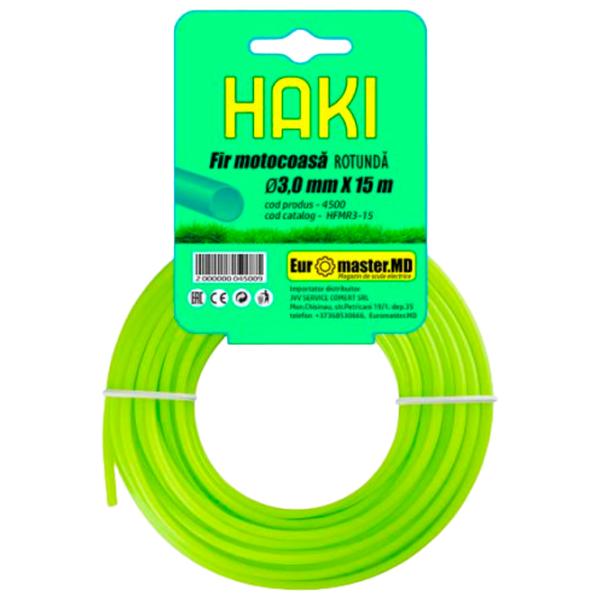 Леска для триммера Haki HFMR3-15 Nailon/ 15 м photo 1