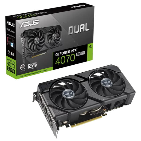 Placă video Asus GeForce RTX 4070 SUPER EVO DUAL OC PCI Express 4.0 / 12 GB photo 6 Placă video Asus GeForce RTX 4070 SUPER EVO DUAL OC PCI Express 4.0 / 12 GB photo 6