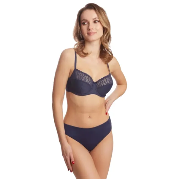 Sutien pentru femei Milavitsa 666181 80D/ Blue/ Balconette photo 2