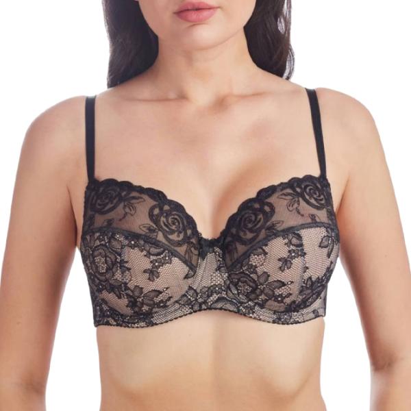 Sutien pentru femei Milavitsa 116182 80E/ Black/ Balconette photo 1