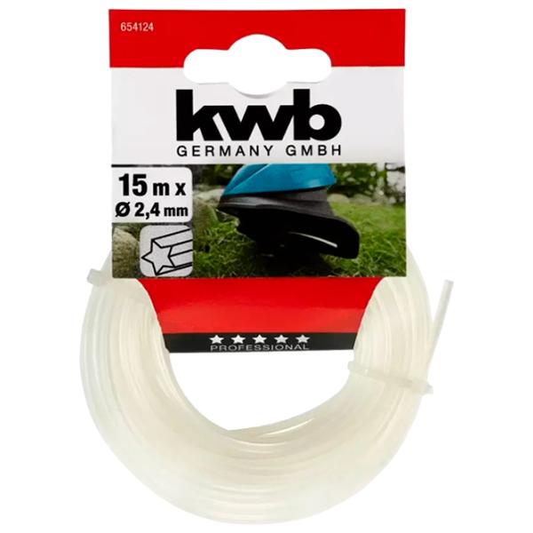 Леска для триммера KWB K654124 Nailon/ 15 м photo 1