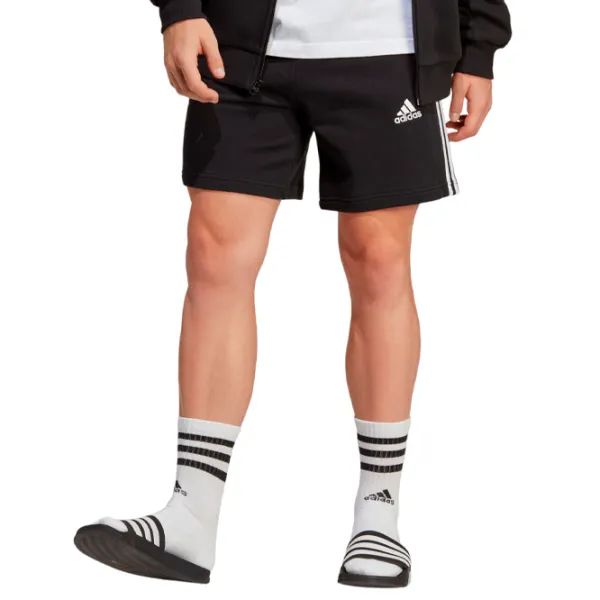 Шорты для мужчин Adidas Essentials French Terry 3-Stripes L/ Black photo 2