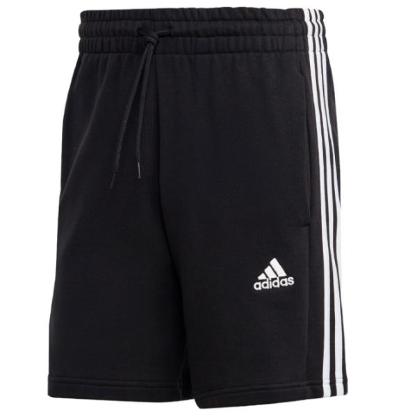 Pantaloni scurți pentru bărbați Adidas Essentials French Terry 3-Stripes M/ Black photo 1