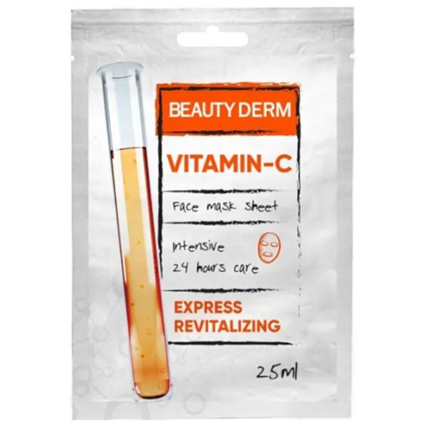 Mască pentru față Beauty Derm Vitamin C Mască/ Toate tipurile photo 1 Mască pentru față Beauty Derm Vitamin C Mască/ Toate tipurile photo 1