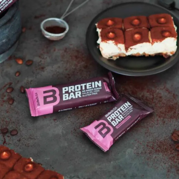 Batoane proteice BioTechUSA Protein Bar Tiramisu (5999076238934) 70 g photo 2 Batoane proteice BioTechUSA Protein Bar Tiramisu (5999076238934) 70 g photo 2