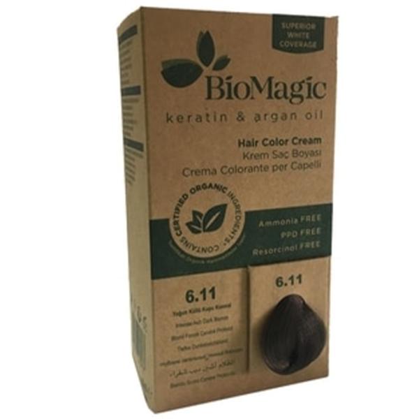Краска для волос BioMagic Intense Ash Dark Blonde Код цвета: 6/ 11, 60 мл photo 2 Краска для волос BioMagic Intense Ash Dark Blonde Код цвета: 6/ 11, 60 мл photo 2