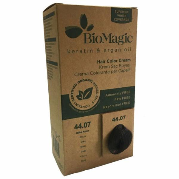Краска для волос BioMagic Mocha Код цвета: 44/ 07, 60 мл photo 2 Краска для волос BioMagic Mocha Код цвета: 44/ 07, 60 мл photo 2