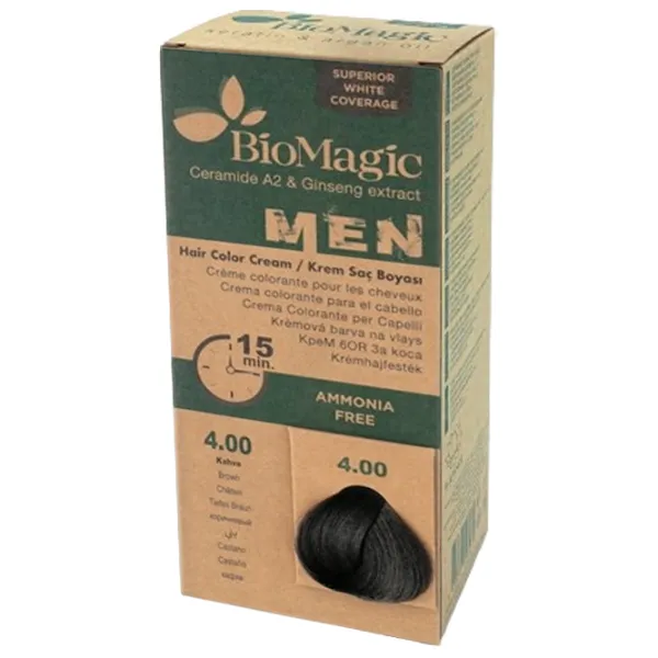 Краска для волос BioMagic Brown Код цвета: 4.00, 60 мл photo 2 Краска для волос BioMagic Brown Код цвета: 4.00, 60 мл photo 2