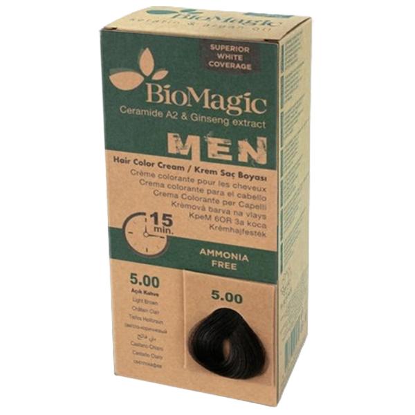 Краска для волос BioMagic Light Brown Код цвета: 5.00, 60 мл photo 2 Краска для волос BioMagic Light Brown Код цвета: 5.00, 60 мл photo 2