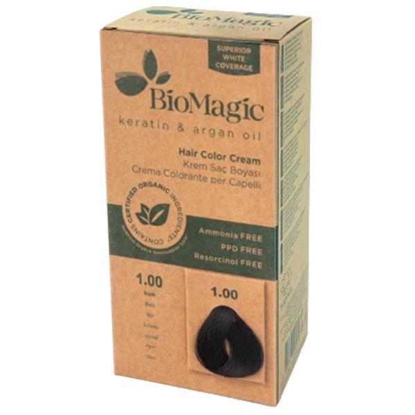 Краска для волос BioMagic Black Код цвета: 1/ 00, 60 мл photo 2 Краска для волос BioMagic Black Код цвета: 1/ 00, 60 мл photo 2