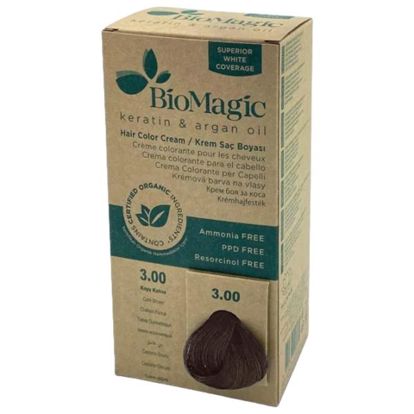 Краска для волос BioMagic Dark Brown Код цвета: 3/ 00, 60 мл photo 2 Краска для волос BioMagic Dark Brown Код цвета: 3/ 00, 60 мл photo 2