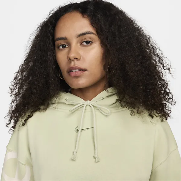 Спортивная куртка для женщин Nike W Nsw Phnx Flc Os Logo Hdy XS/ Light Green photo 6 Спортивная куртка для женщин Nike W Nsw Phnx Flc Os Logo Hdy XS/ Light Green photo 6