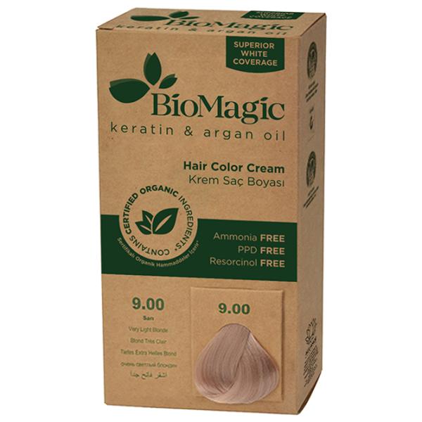 Краска для волос BioMagic Very Light Blonde Код цвета: 9/ 00, 60 мл photo 2 Краска для волос BioMagic Very Light Blonde Код цвета: 9/ 00, 60 мл photo 2