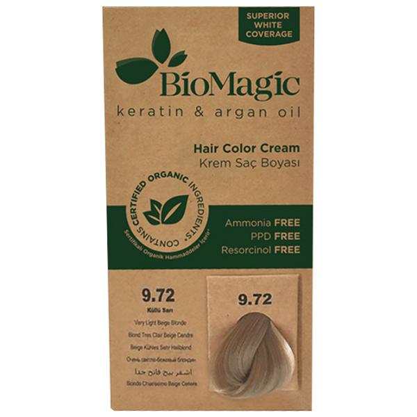Краска для волос BioMagic Very Light Beige Blonde Код цвета: 9/ 72, 60 мл photo 1 Краска для волос BioMagic Very Light Beige Blonde Код цвета: 9/ 72, 60 мл photo 1